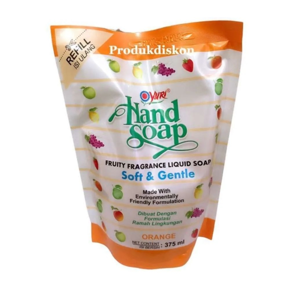 YURI Hand Soap Refill 375 ml - Orange