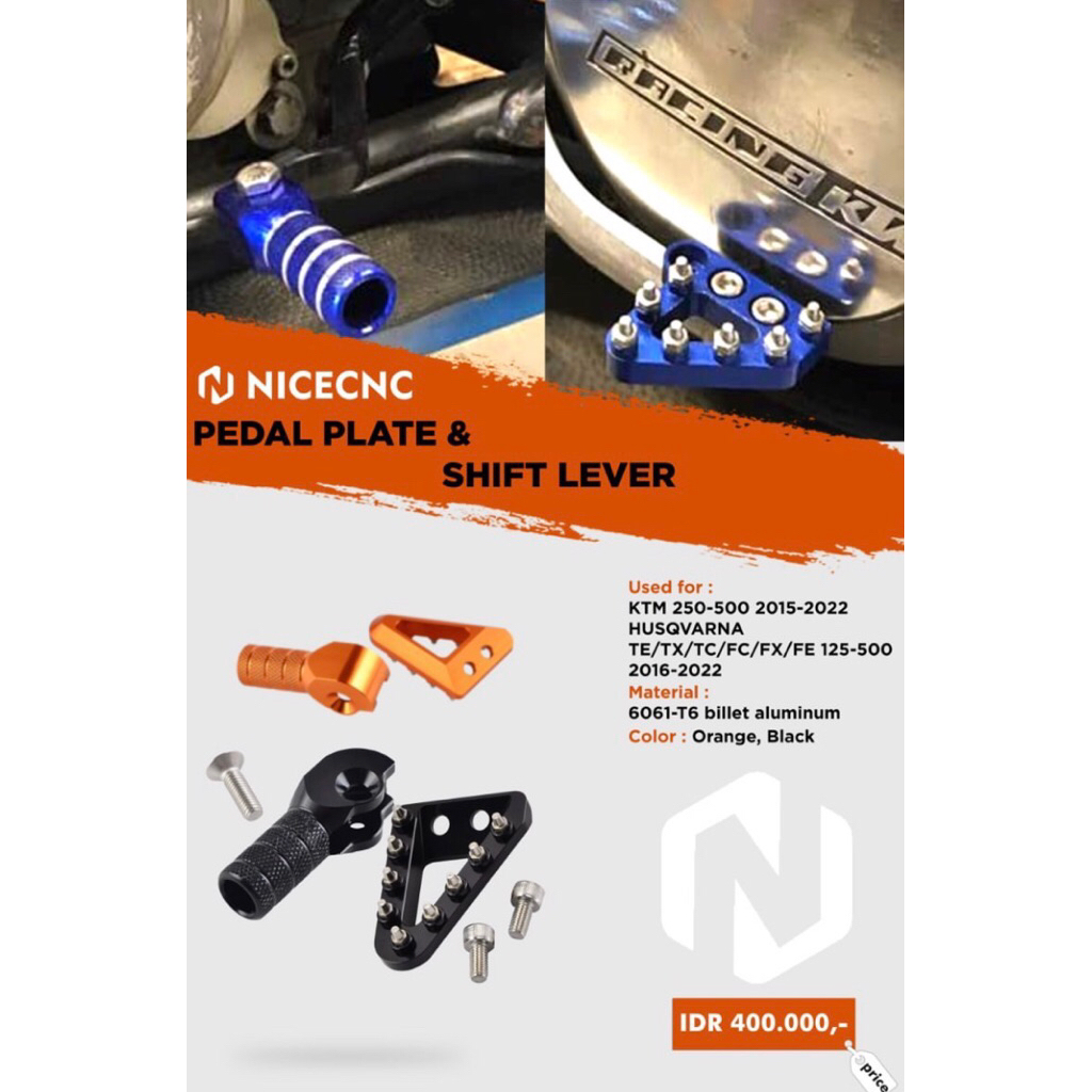 pedal plate & shift lever NICECNC