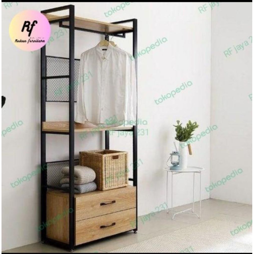 lemari baju minimalis model H