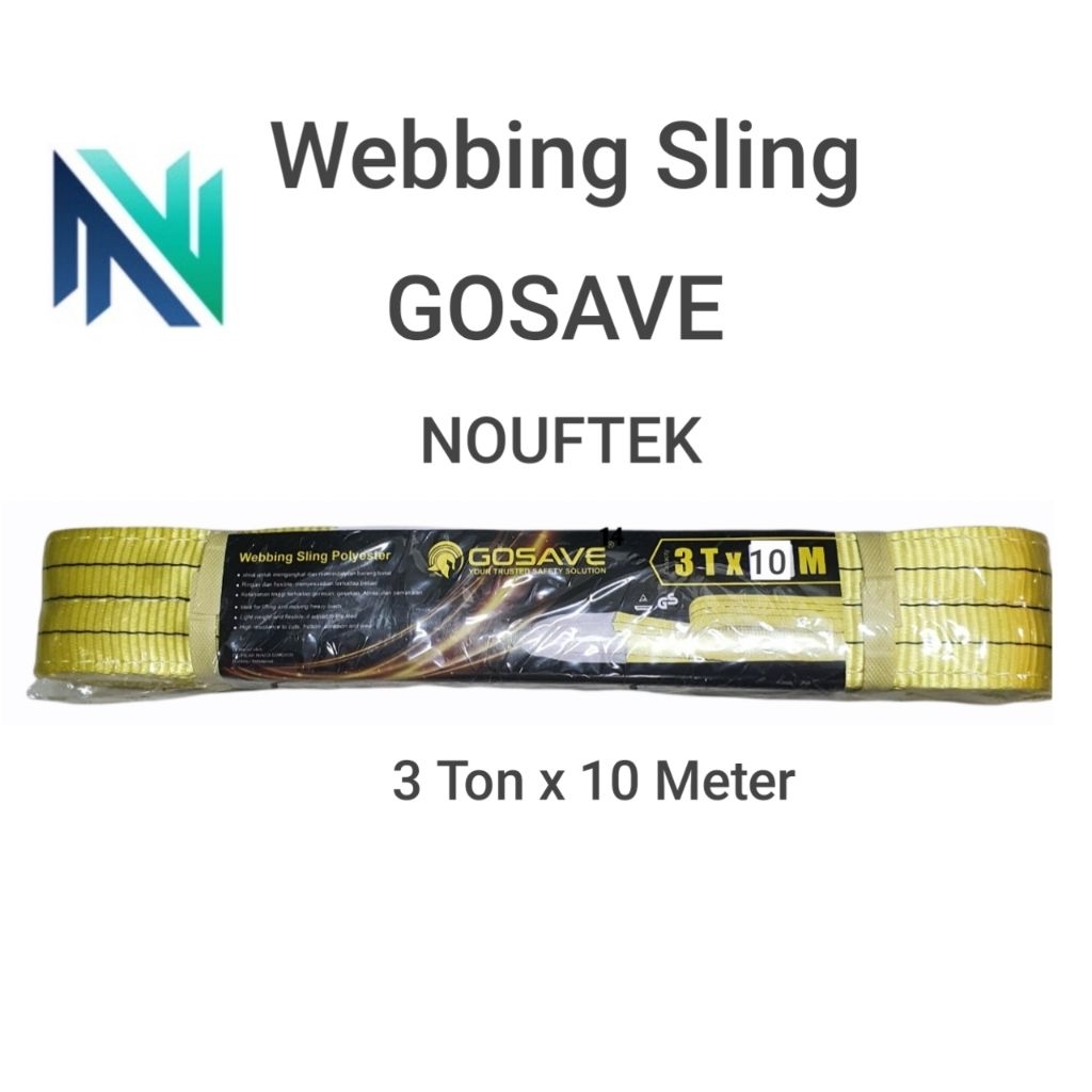 Webbing sling 3 ton x 10 meter Gosave