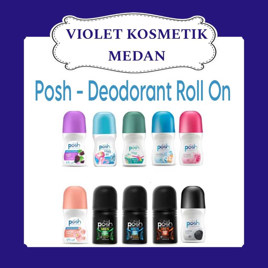 Posh - Deodoran Roll On Botol 50 ml