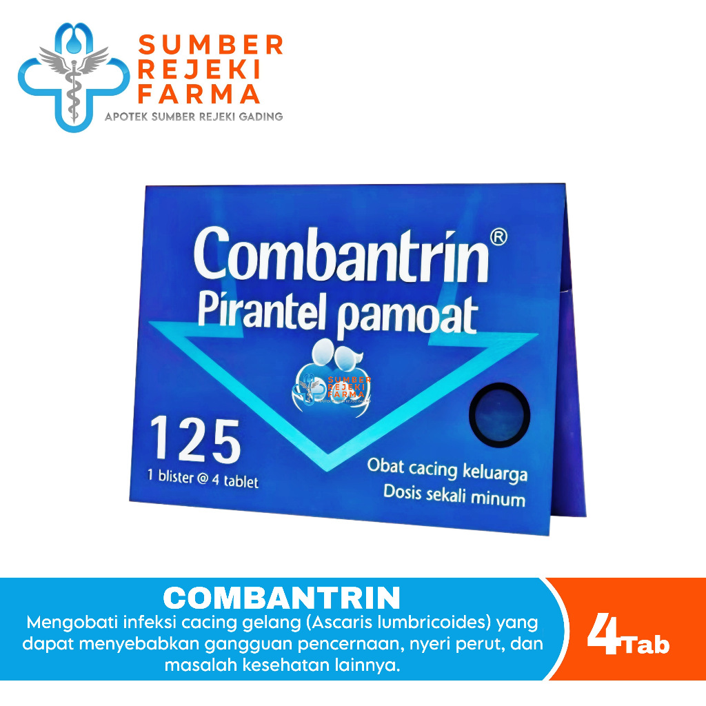Combantrin 125 mg Strip 4 Tablet