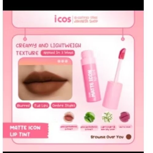 matte icon  lip tin peach