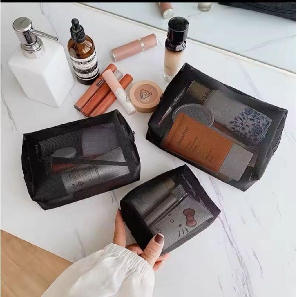 Pouch Jaring Mesh Make Up Kosmetik Gadget