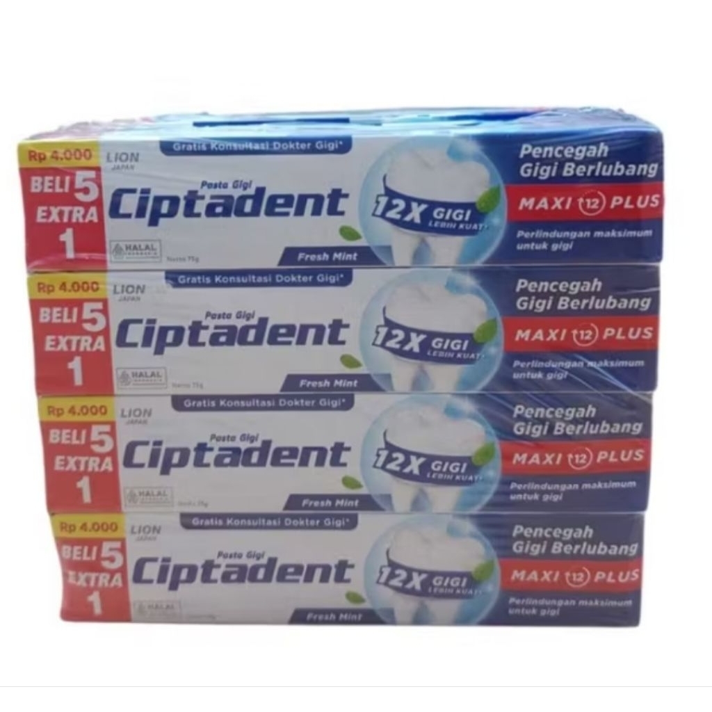 CIPTADENT FRESH MINT PACK (12X75g)