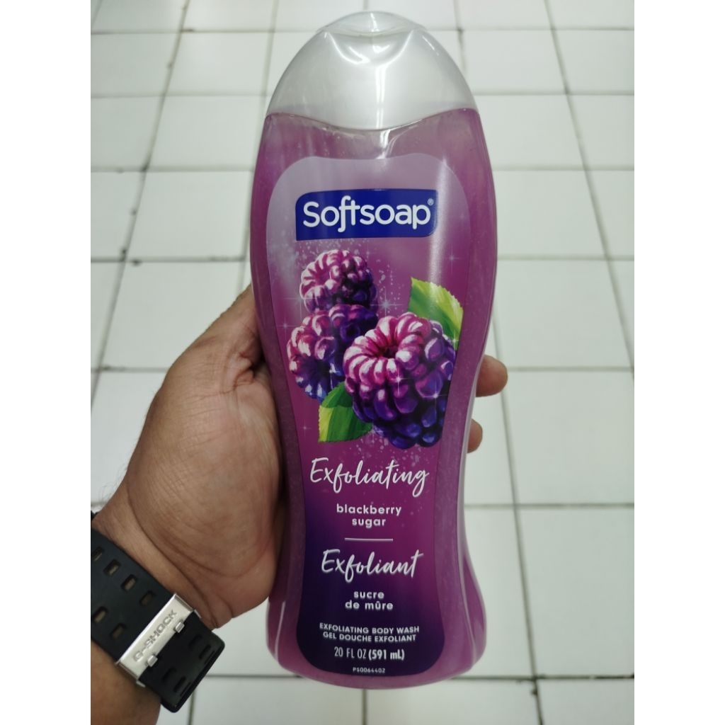 SOFTSOAP B/W BLACKBERRY SUGAR SCRUB   20FL/591ML