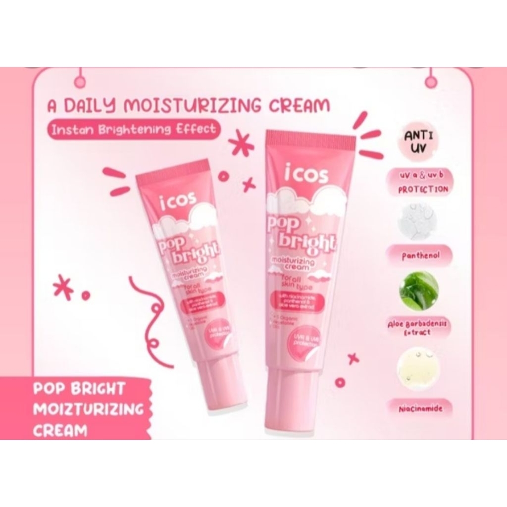 Icos pop bright moisturizing cream