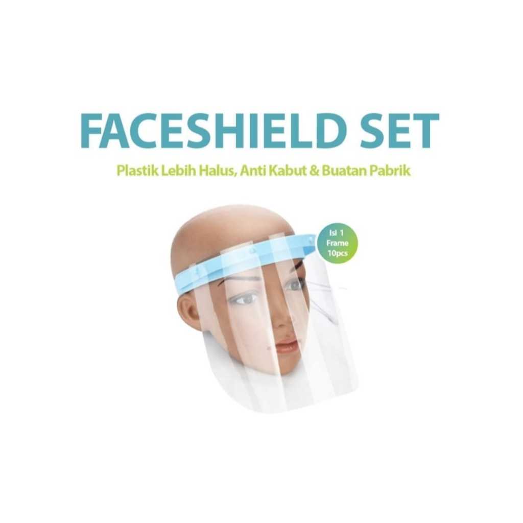 Face Shield set frame + 10 refill Shield
