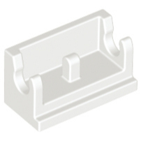 Lego 3937 Hinge Brick 1 x 2 Base white