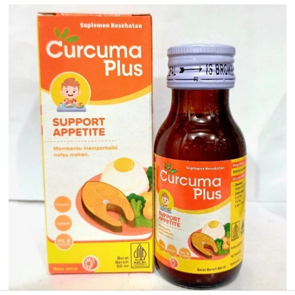 [CURCUMA PLUS SUPPORT APPETITE] RASA JERUK 1 BOTOL 60 ML