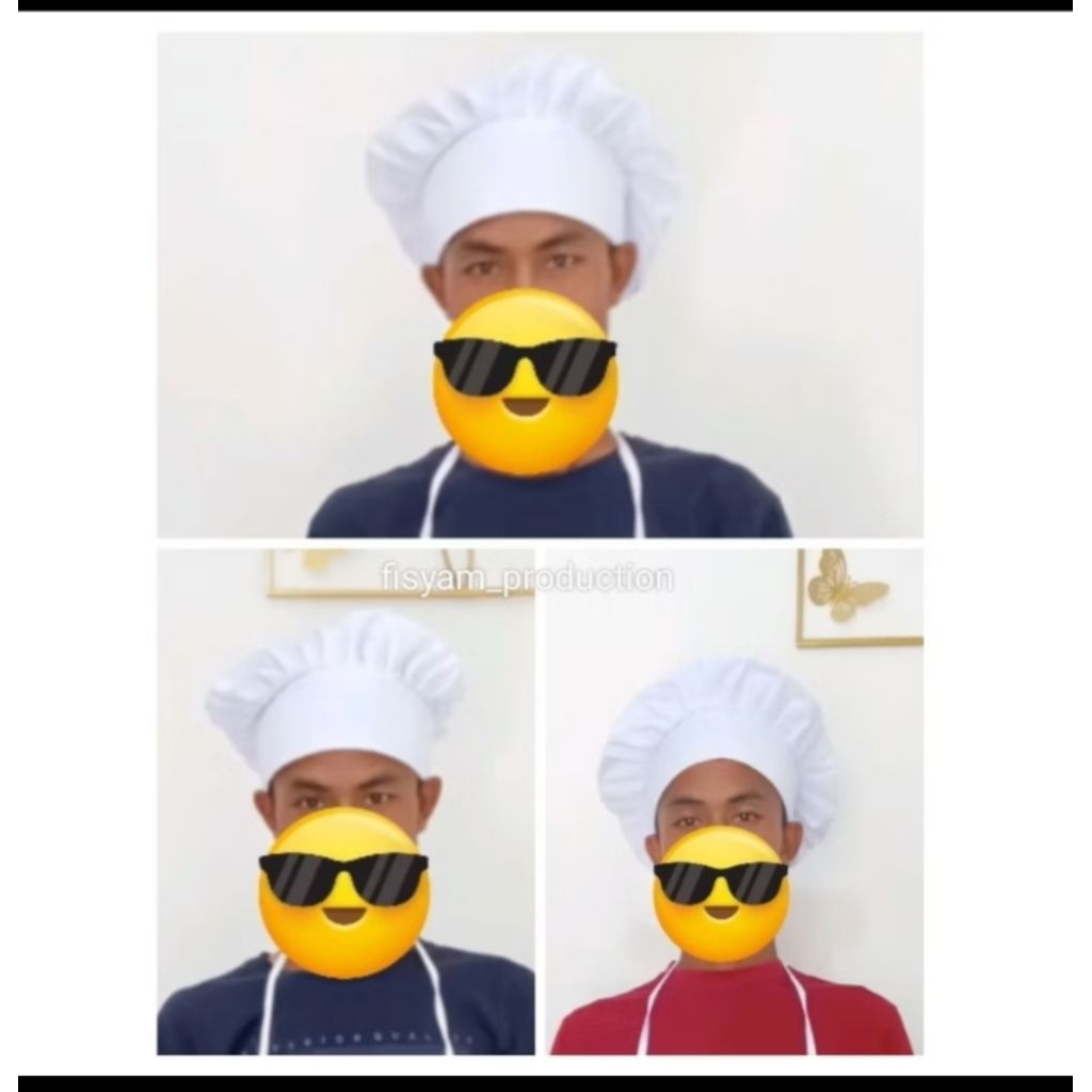 topi chef dewasa