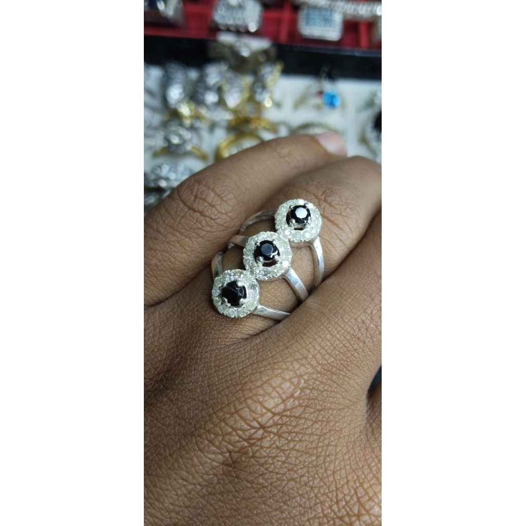 cincin silver berlian
