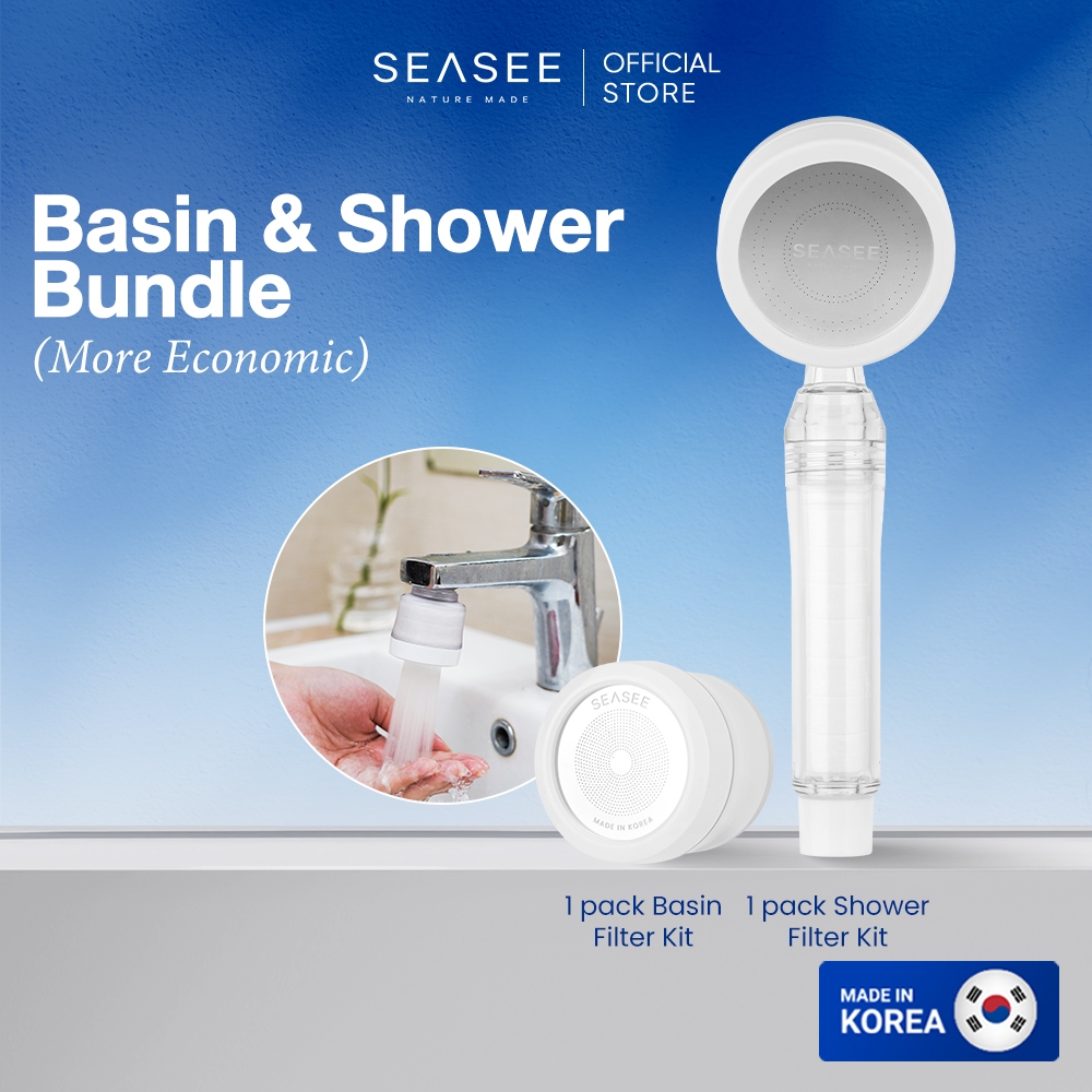 [Home] Basin & Shower Bundle Seasee Filter 6Layanan