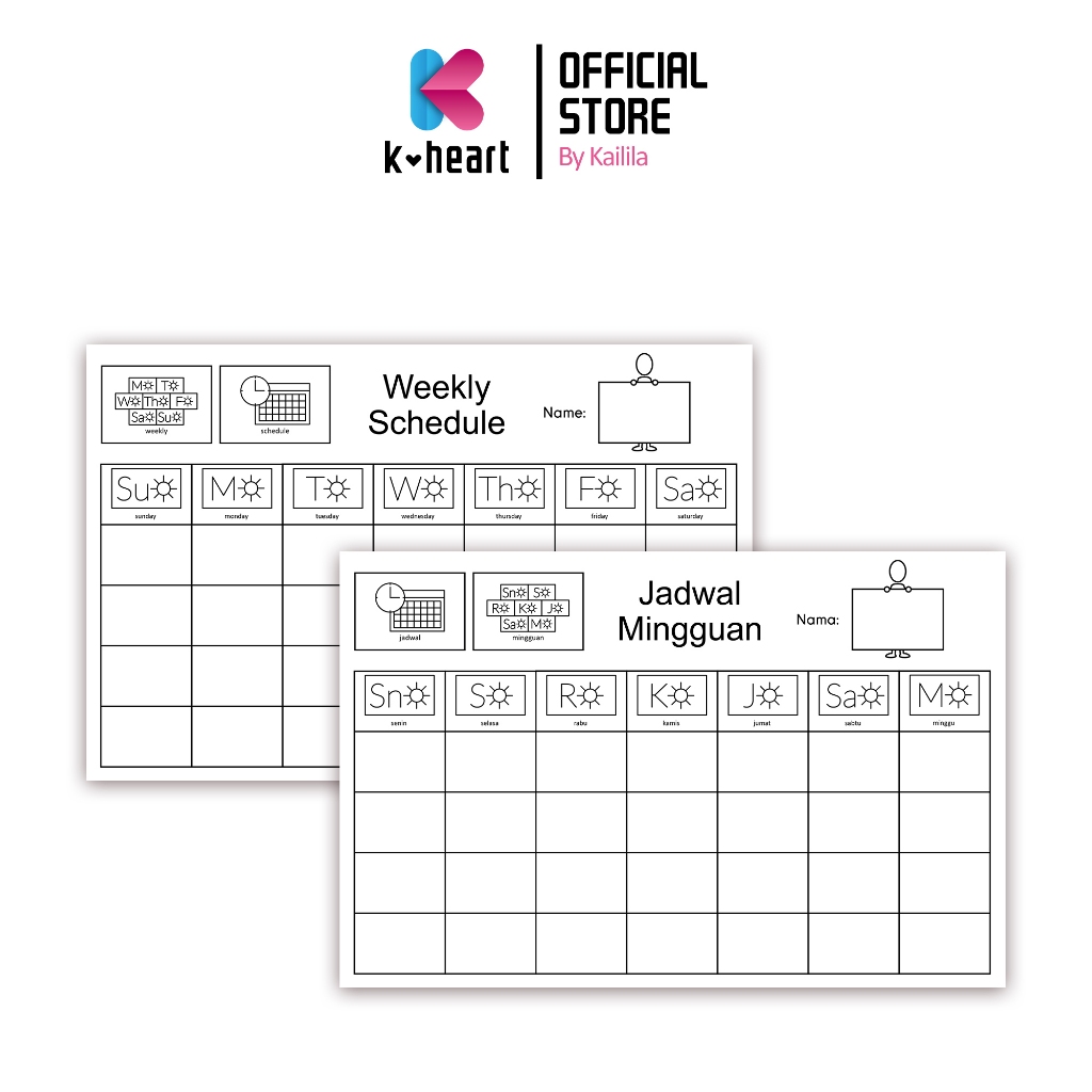 Jadwal Mingguan Kecil