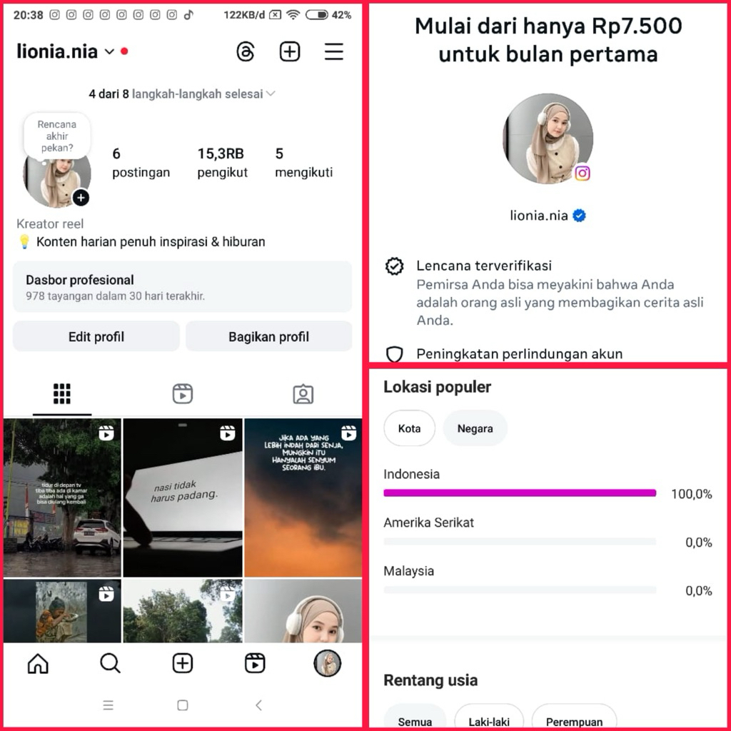 AKUN INSTGRAM SIAP CENTANG BIRU