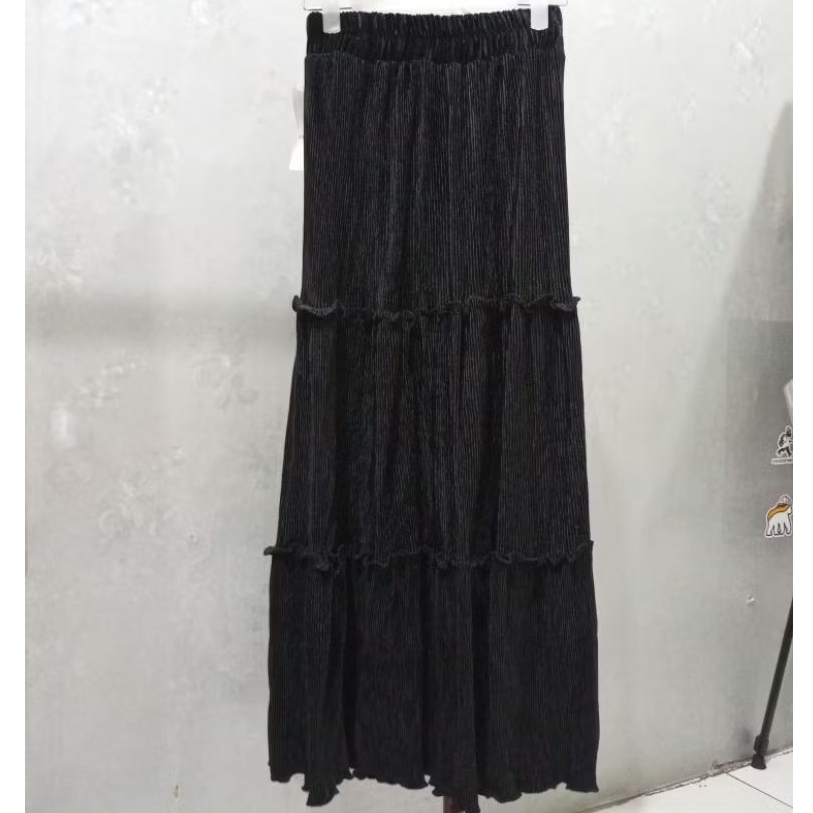 Rok Plisket Bludru Premium