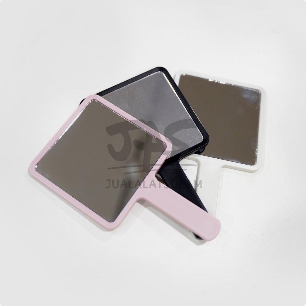 Hand Mirror Square Makeup Vanity Mirror with Handle Hand Mirror