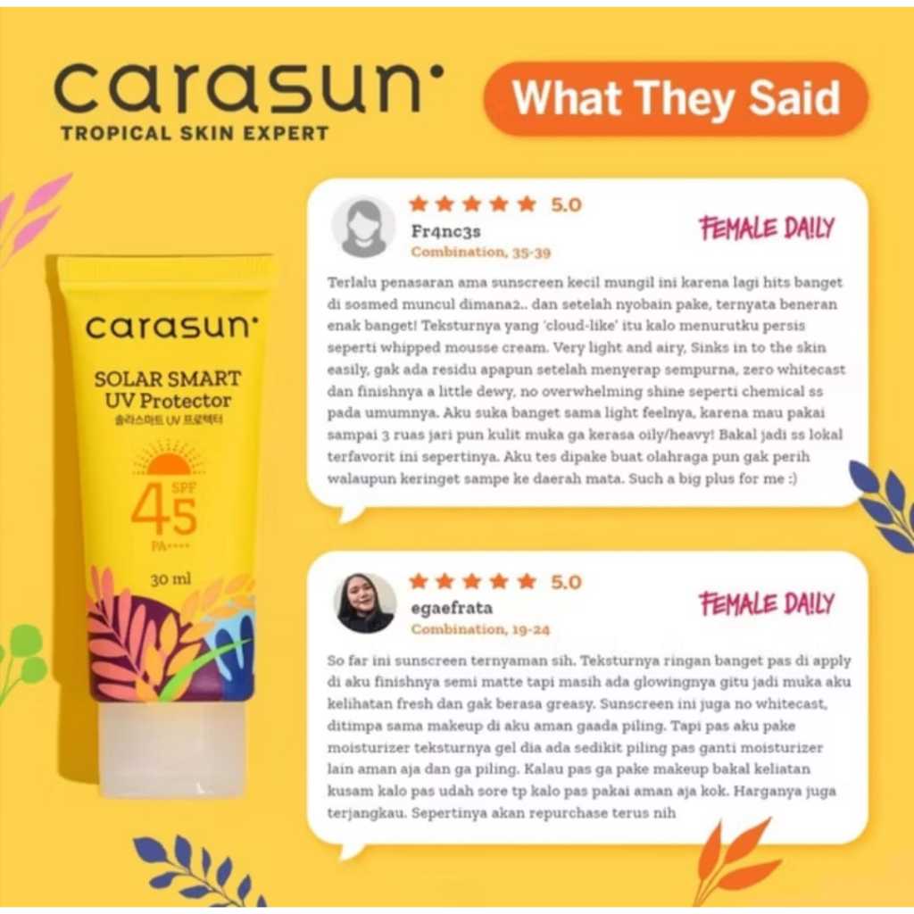 Carasun Solar Smart UV Protector - Light30ml spf45