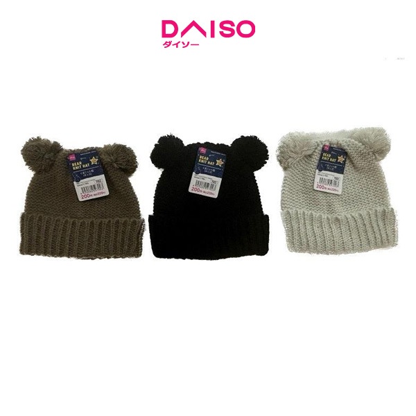 Daiso Bear knit hat (kids)