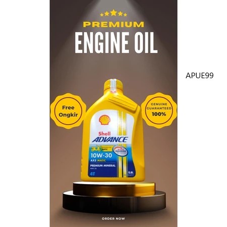 oli motor shell ax5 matic 10w-30 0,8 liter