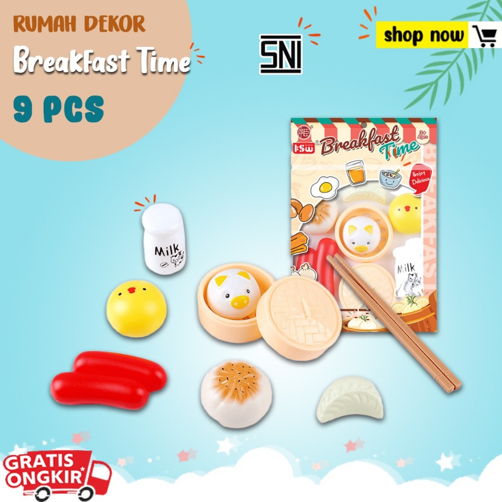 Rumah Dekor Breakfast Time 9 Pcs