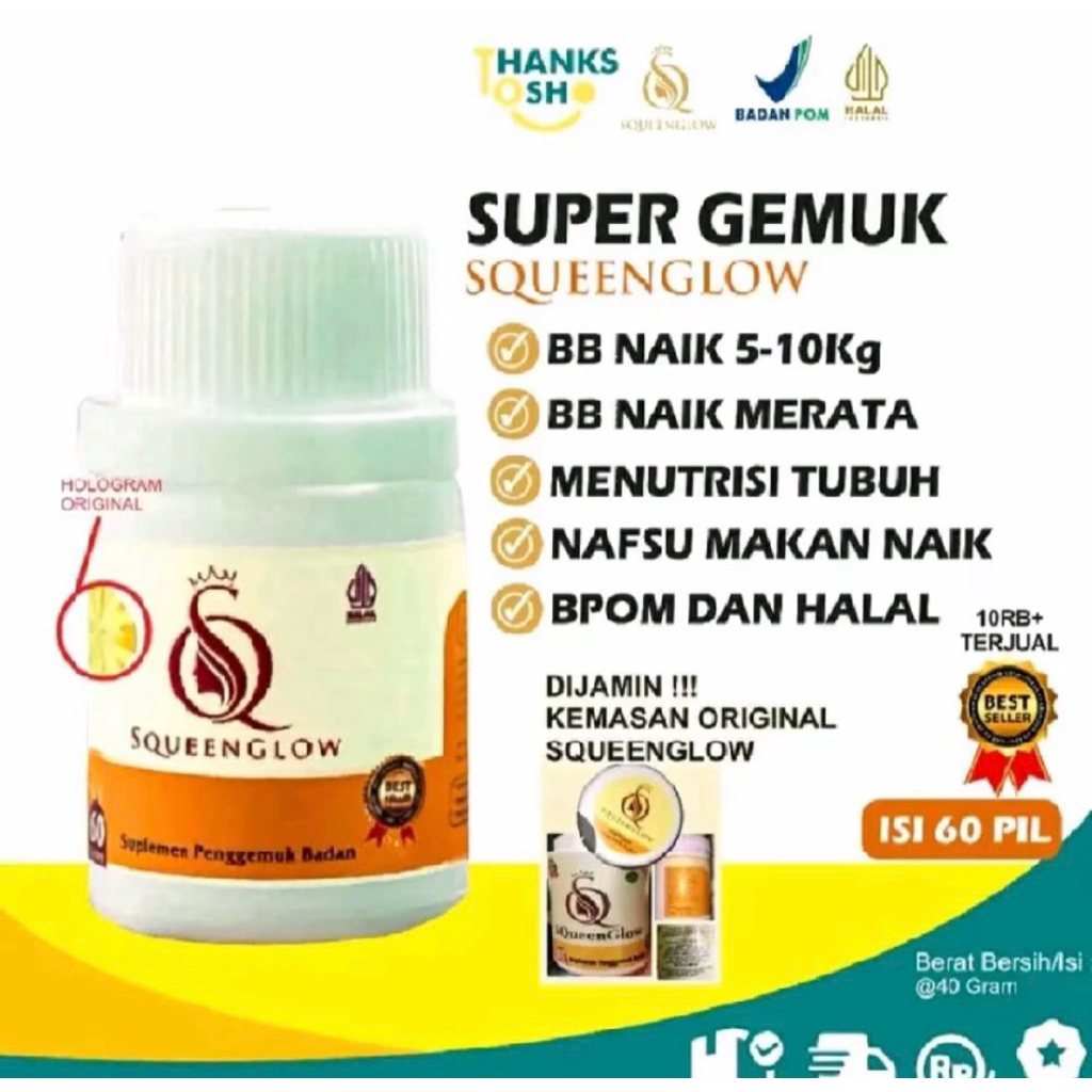 1 botol squen glow original
