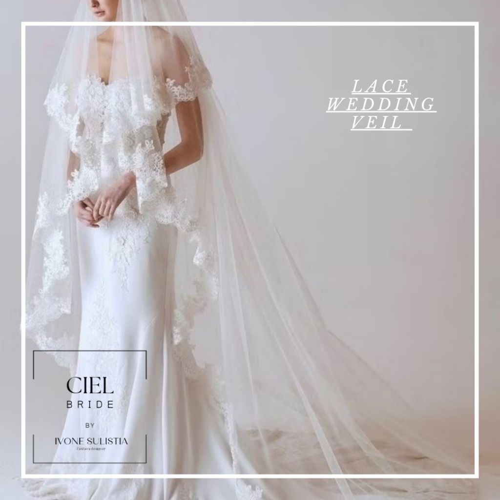 [CUSTOM ORDER] lace wedding veil