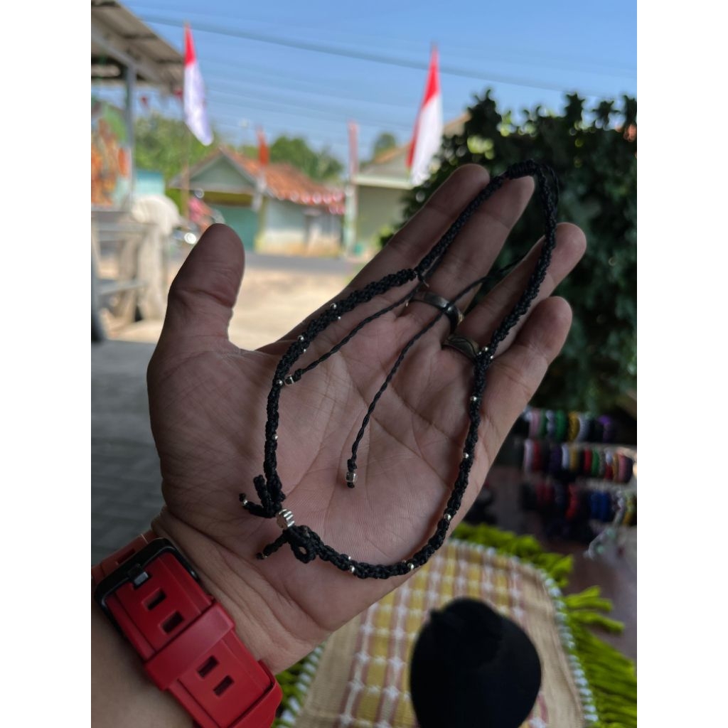 Kala Mani Micro Macrame Necklace