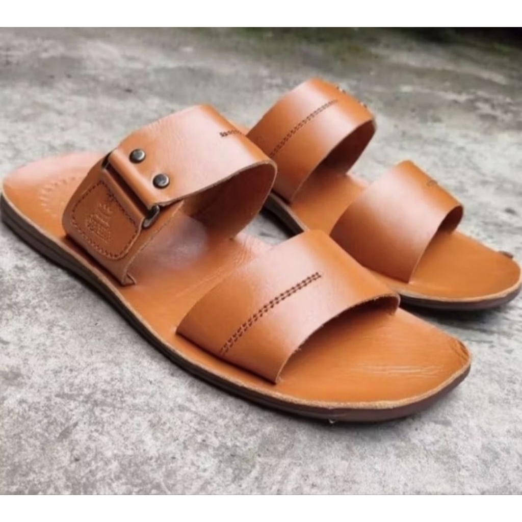sendal kulit pria ban dua
