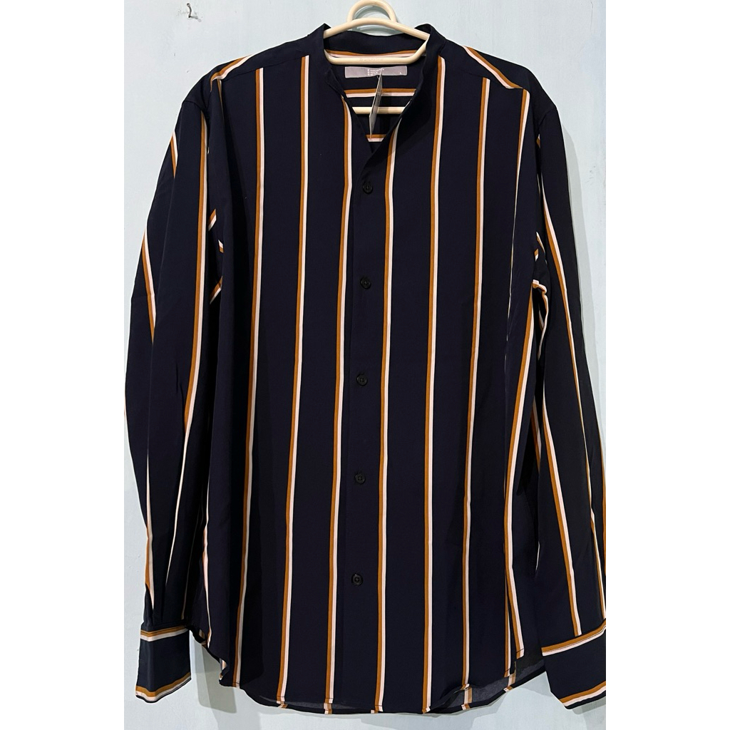 PL kemeja Salur Navy