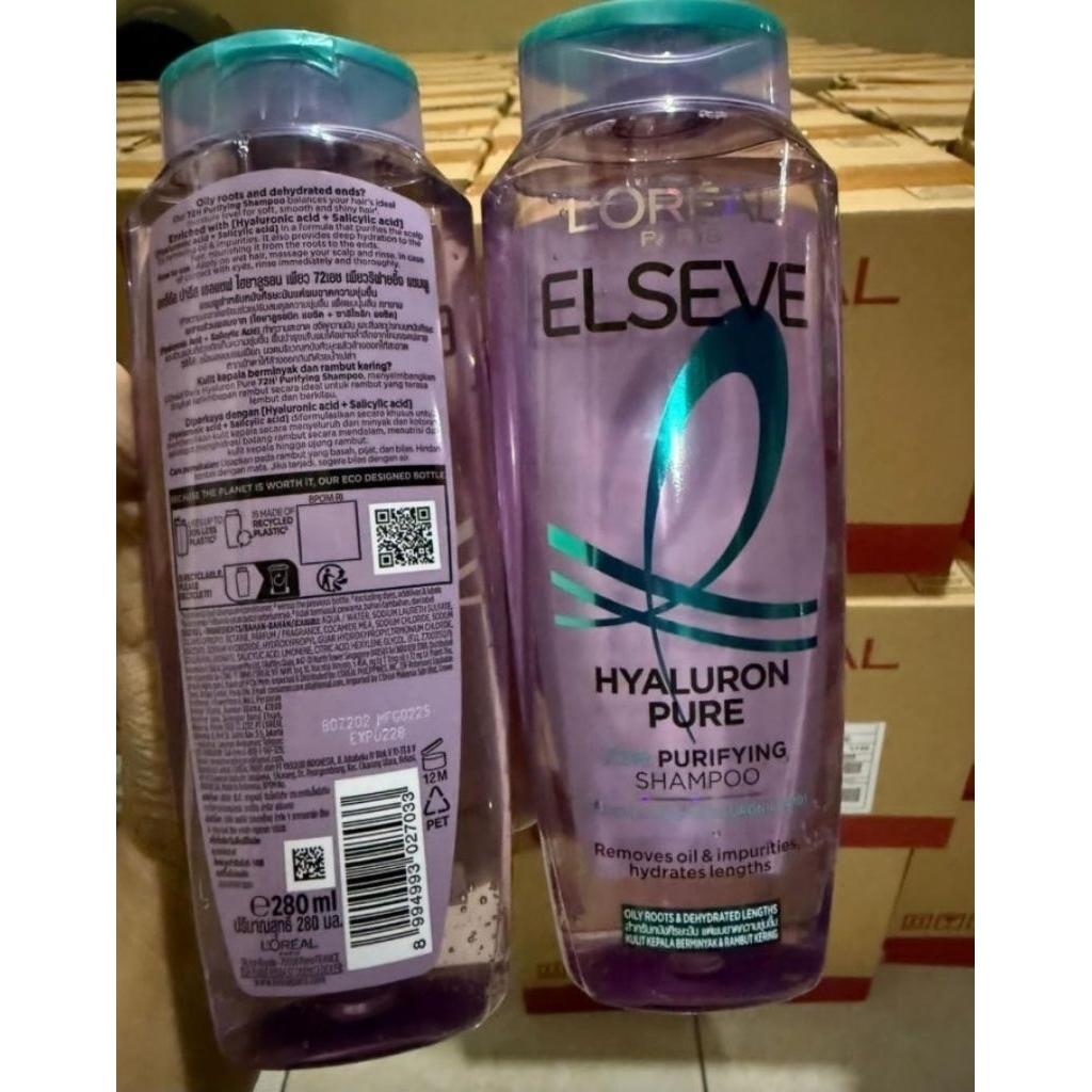 Loreal Shampoo Hyaluron Pure Purifying 280ml