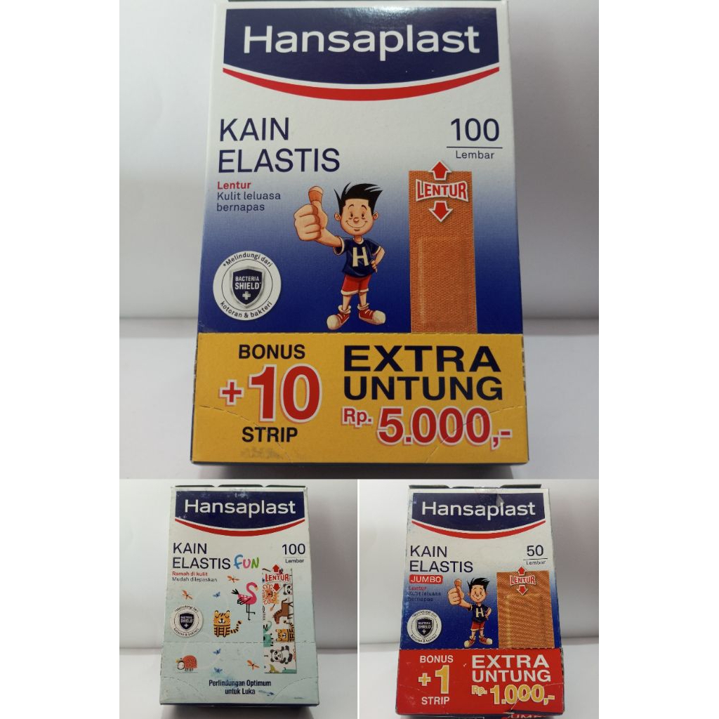 Hansaplast box plaster luka isi 100 pcs