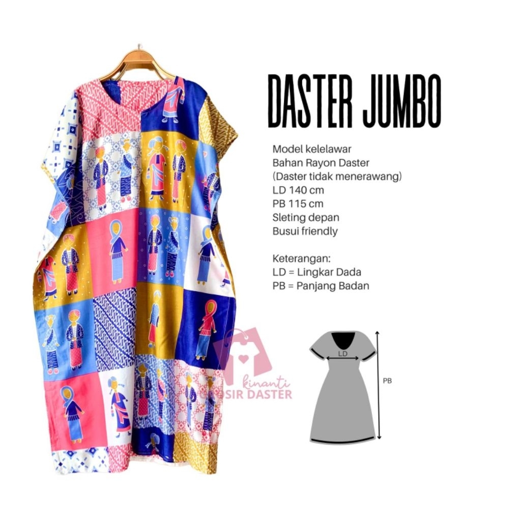 Daster lowo/Daster jumbo/Daster kelelawar