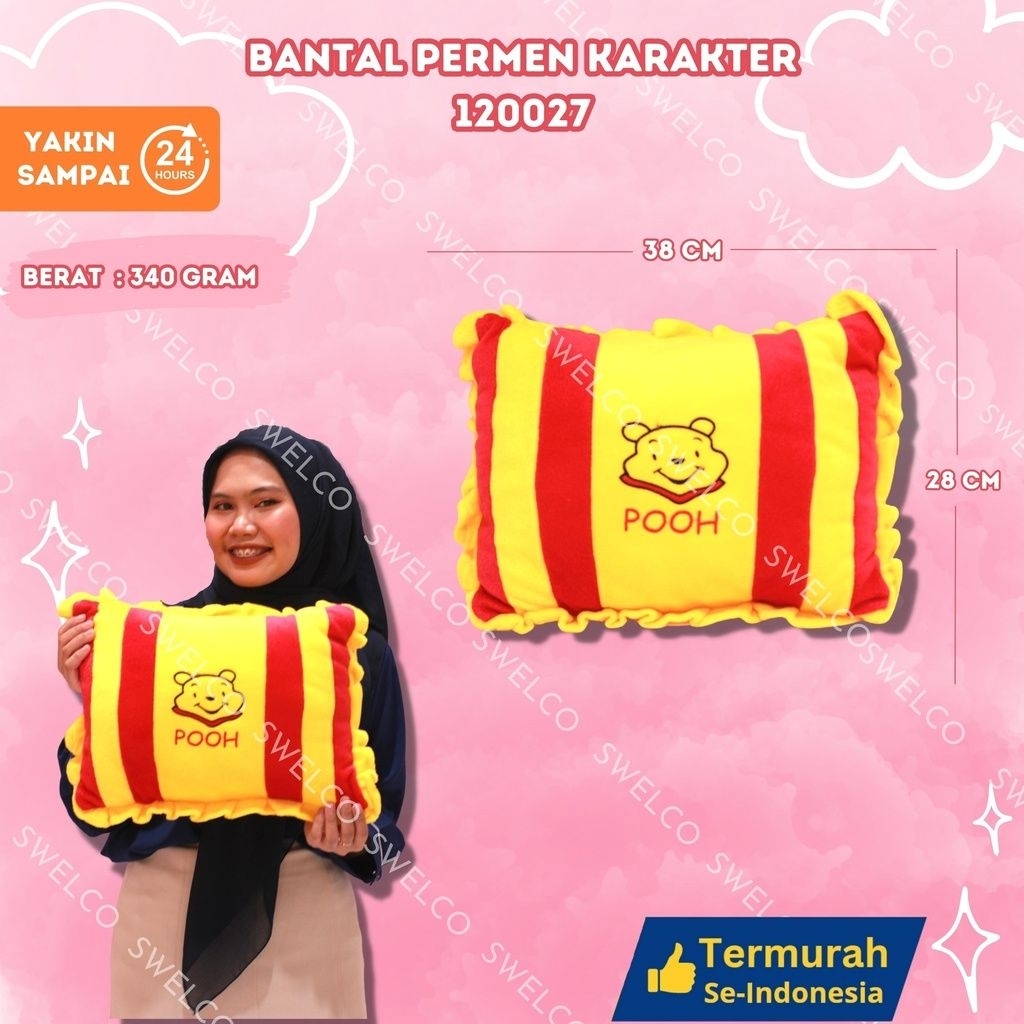 BANTAL PERMEN KARAKTER<br/>