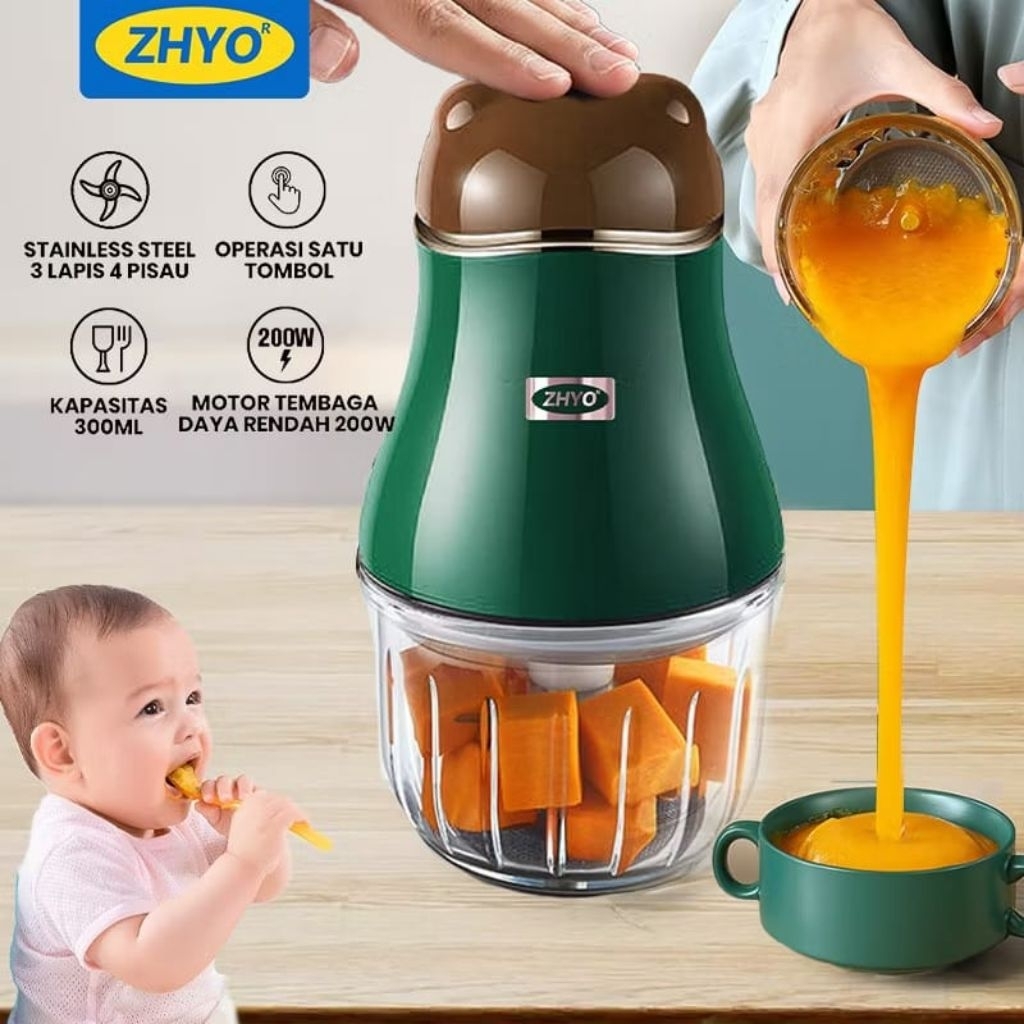 ZHYO Food Processor Chopper/Chopper mini MPASI Bayi