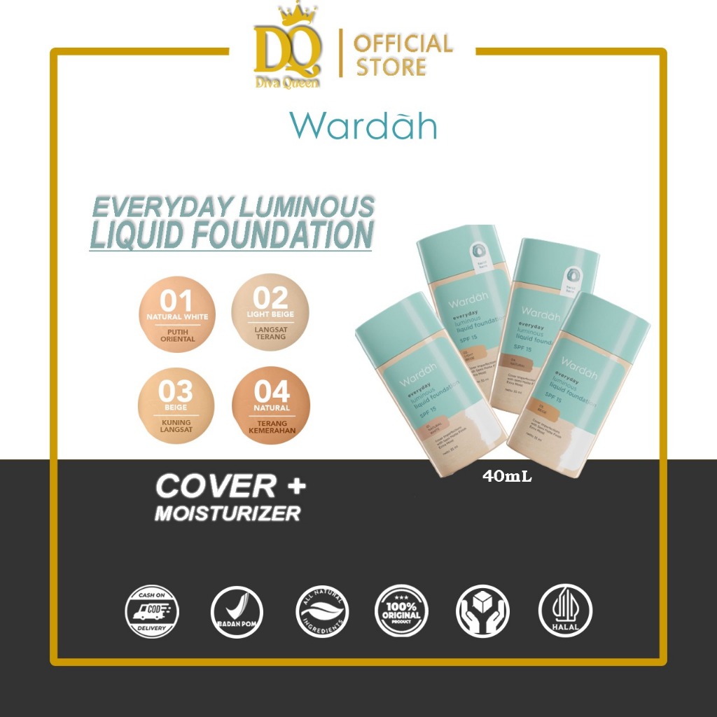 Wardah Evd Lum Liquid Foundation