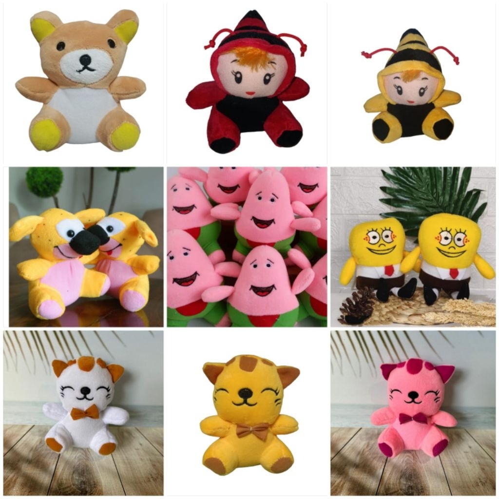 boneka krakter mini 15cm