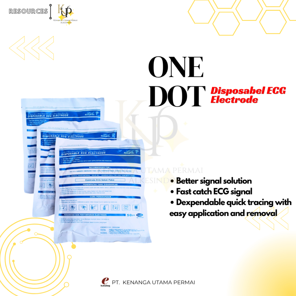 OneDot ECG Electrode Disposable Dewasa Resources