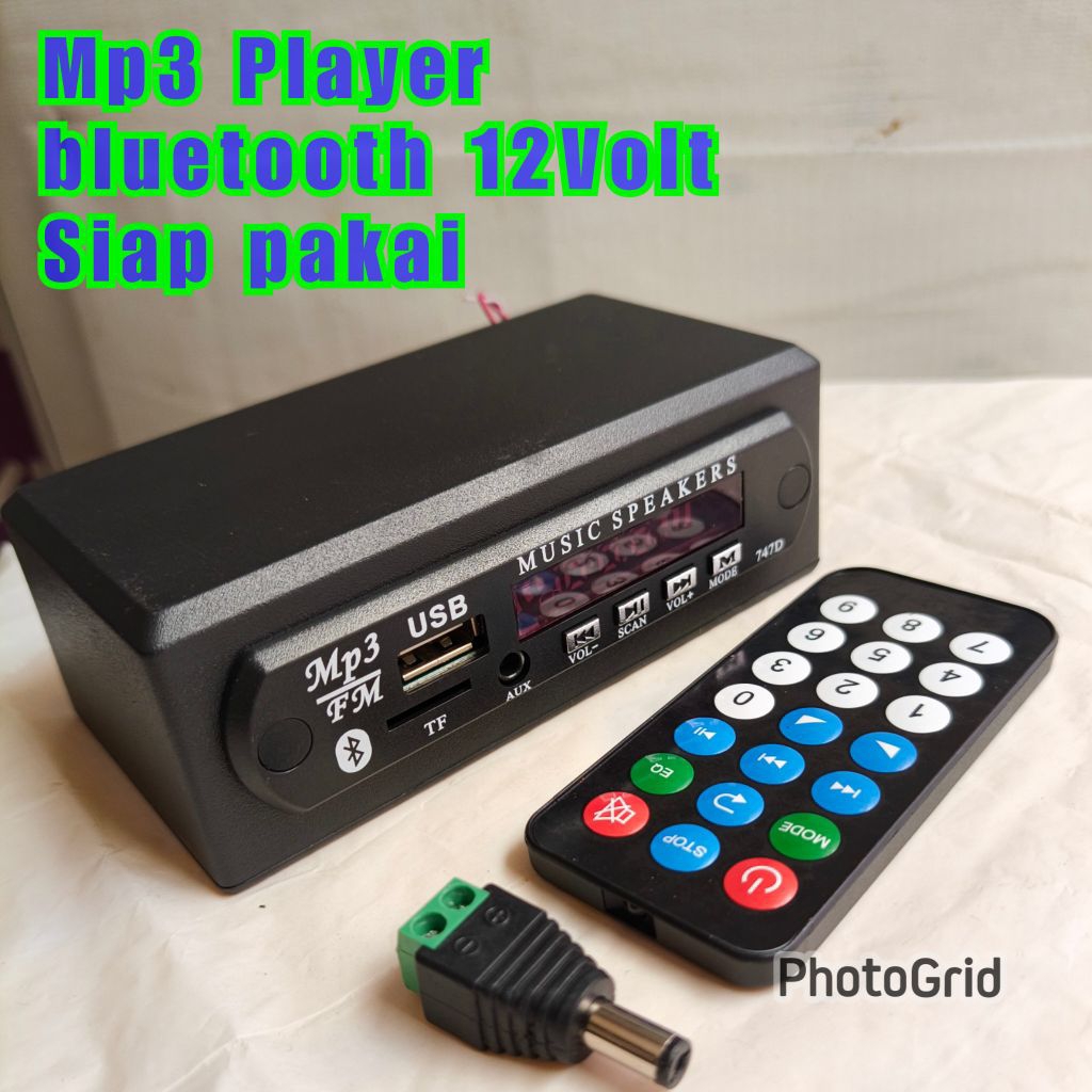 Mp3 Player Bluetooth 12Volt Dc (Siap Pakai)