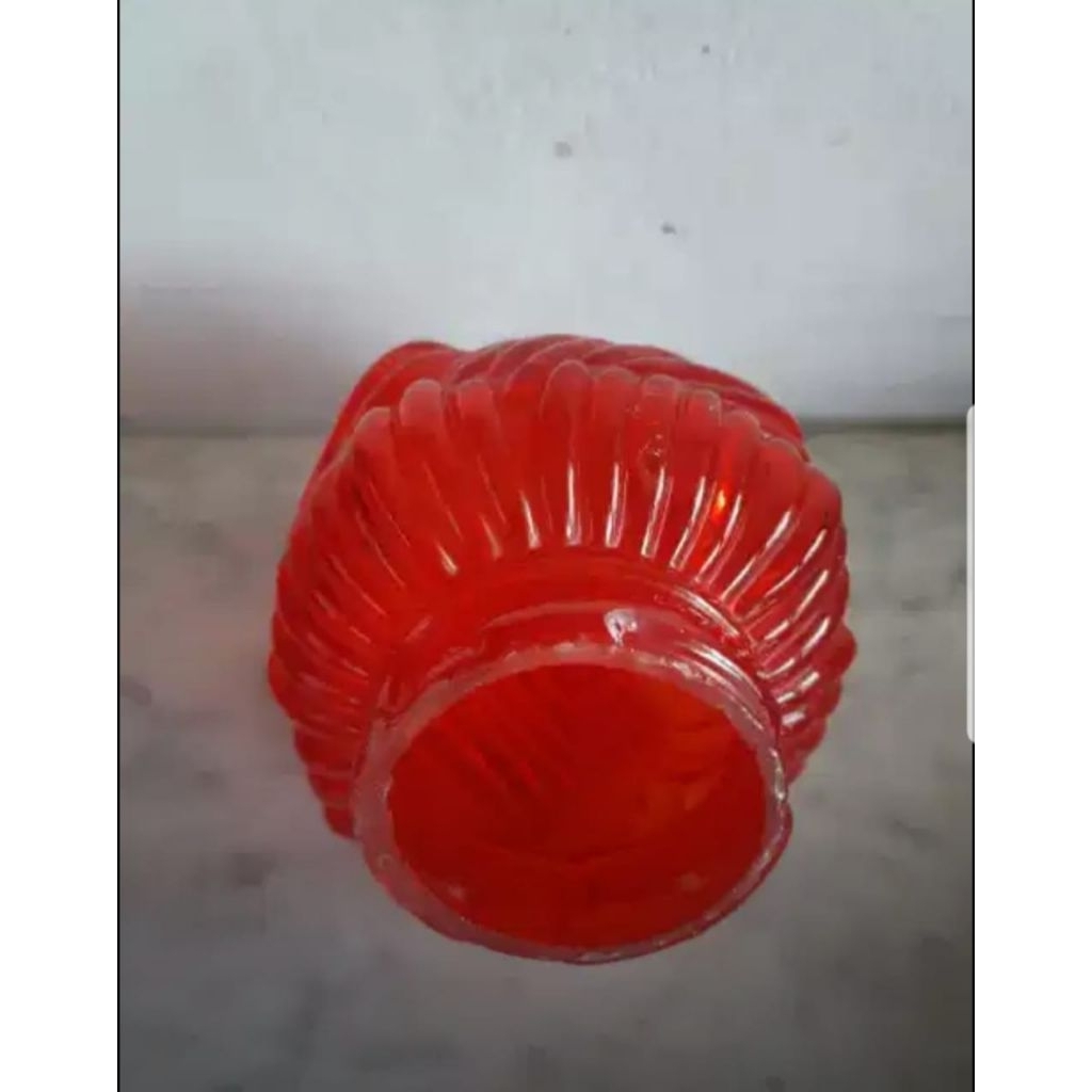 kap lampu antik bentuk bunga