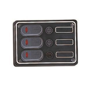 Switch Panel 10037 -BK / Switch Panel 3 gang waterproof