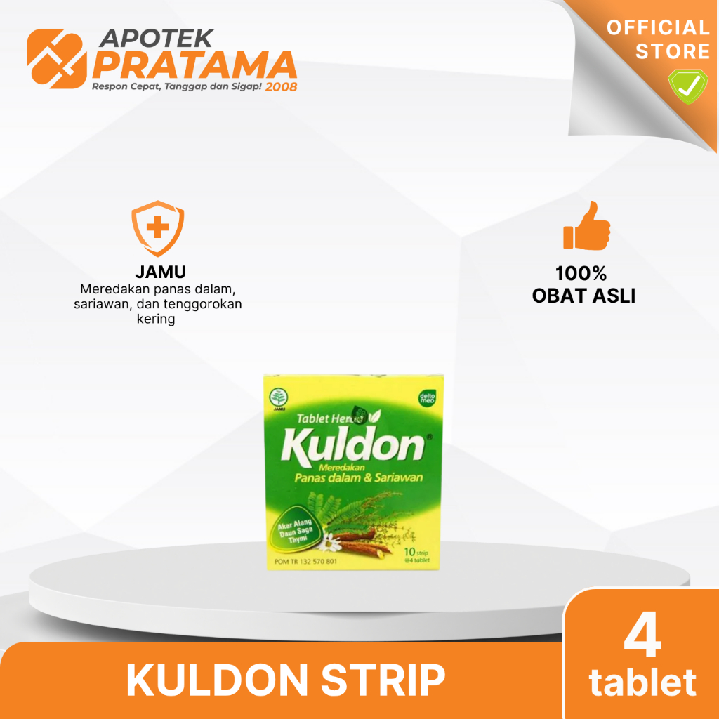 KULDON SARIAWAN STRIP TABLET 4'S