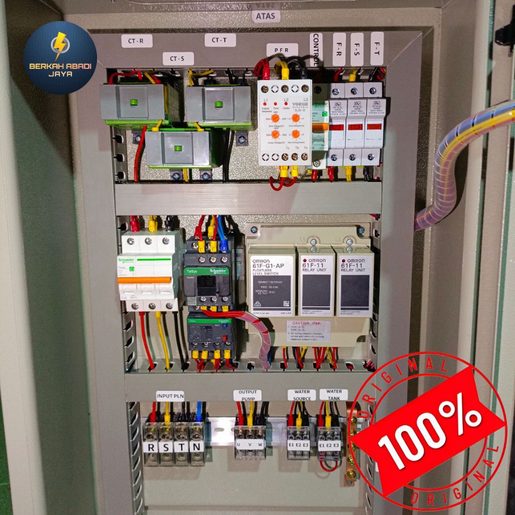 panel pompa satelit 3phase 1,1-5,5kw digital meter