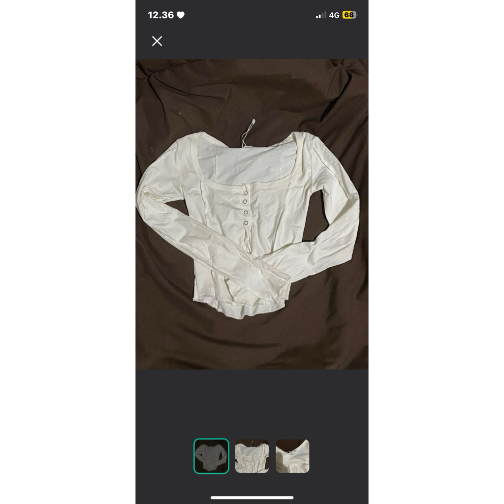 WHITE LONGSLEEVE BY 99koutlet