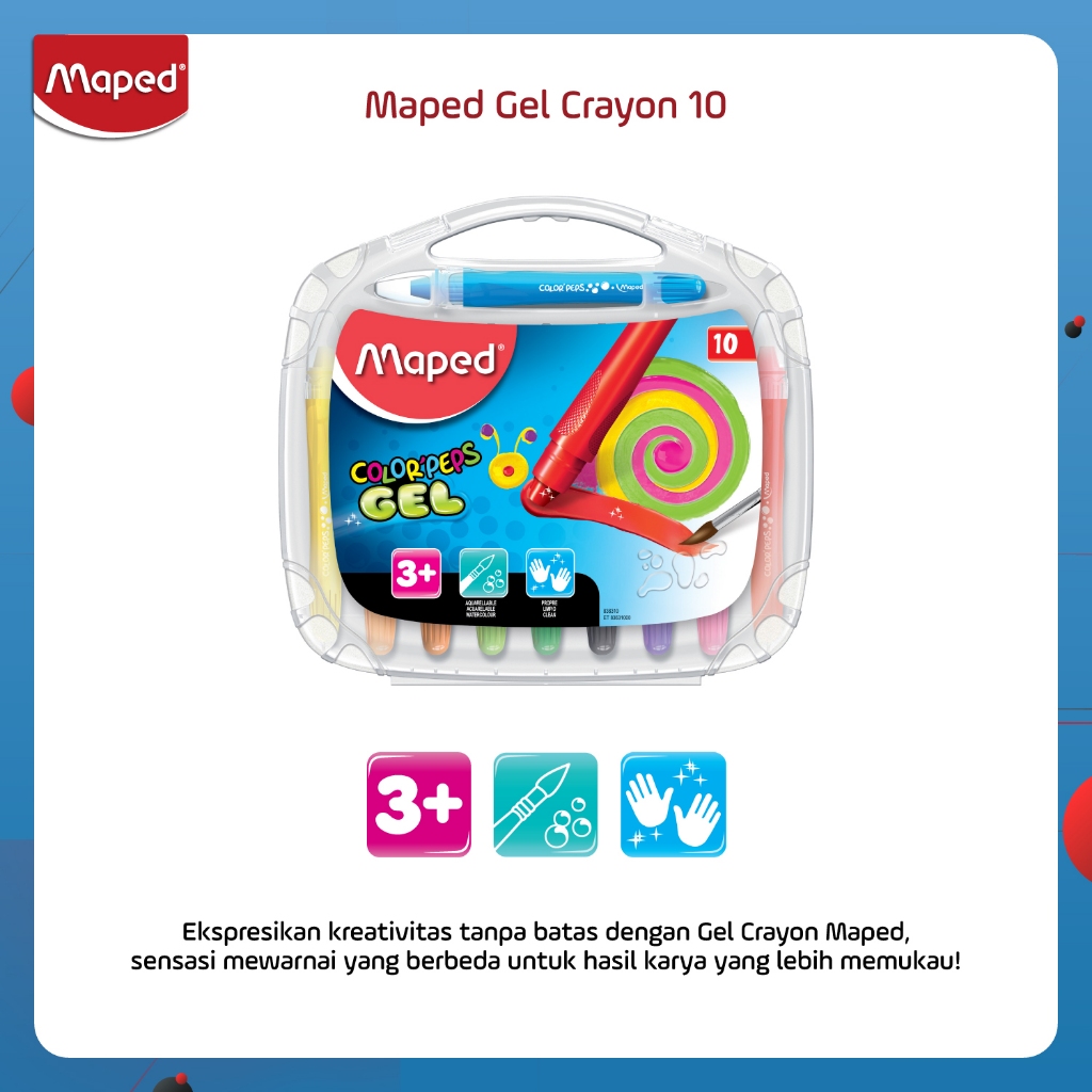 Maped Gel Crayon 10