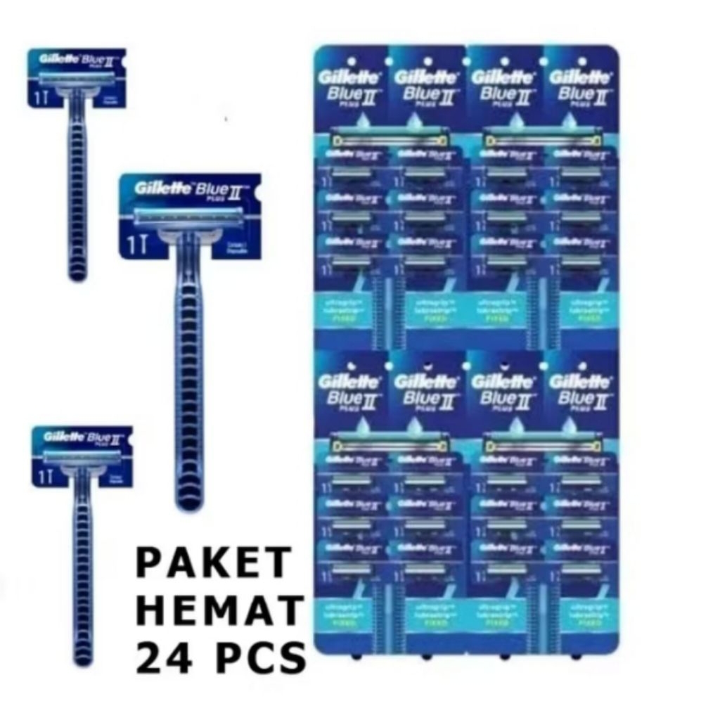 GILLETTE BLUE 2 MATA 24PCS