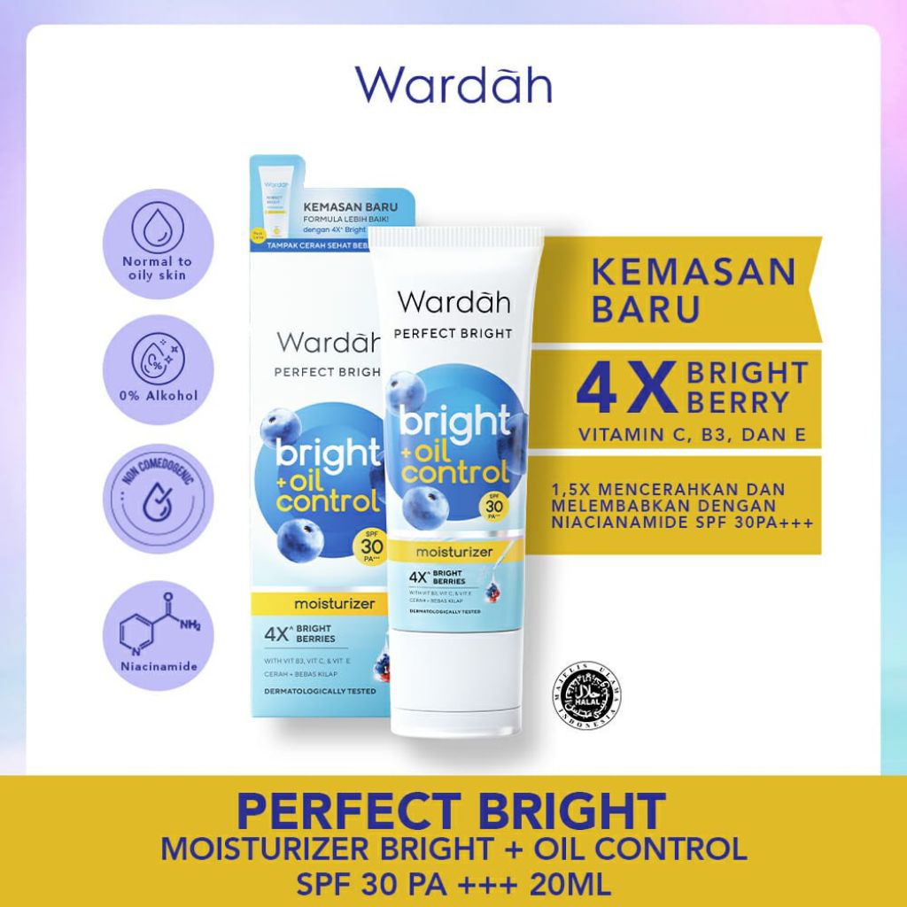 Wardah Perfect Bright Moisturizer Spf 30 New Formula