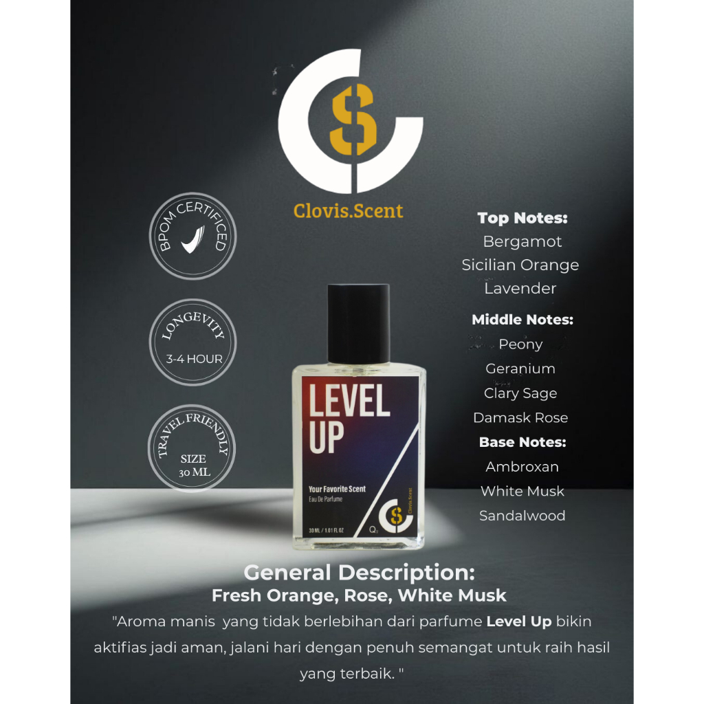Parfum Level Up 30ml Eau De Perfume