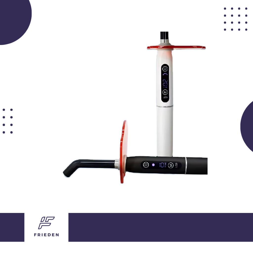 Beautiful and Bright Shell Cordless 8 Function Modes Dental Product Curing Light