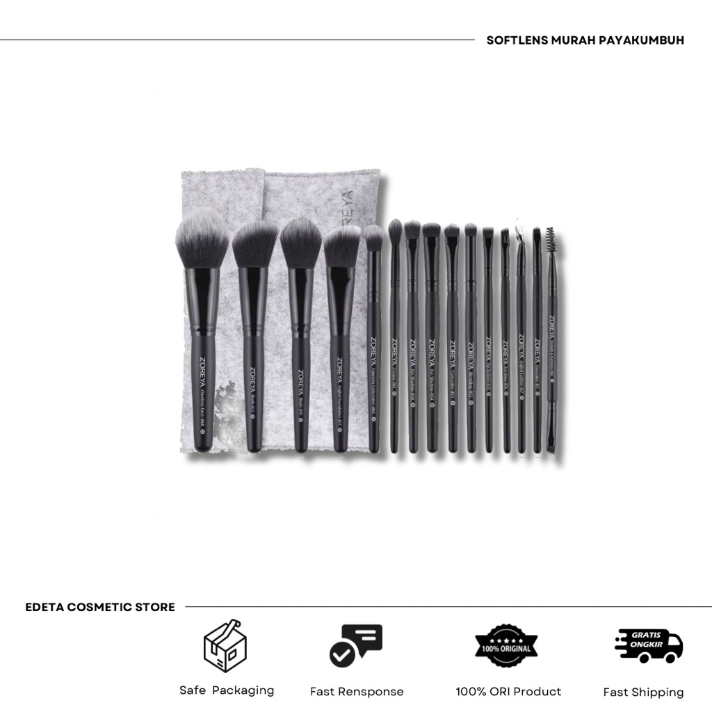 ZOREYA BRUSH SET IMPORT PREMIUM QUALITY